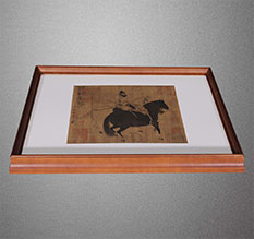 若尔盖书画装裱配框服务案例